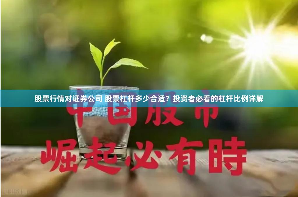 股票行情对证券公司 股票杠杆多少合适？投资者必看的杠杆比例详解